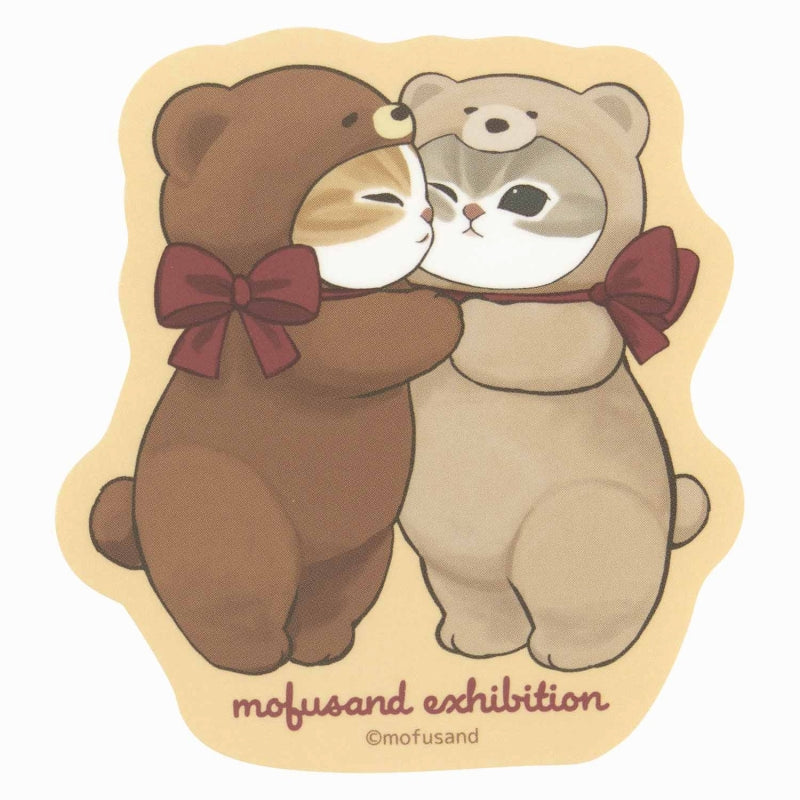 mofusand马特贴纸（拥抱（拥抱）可以粘贴在展览智能手机上）泰迪熊猫)