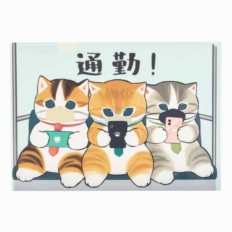 mofusand 工作！薪金Nyan Clear File（通勤Nyan）