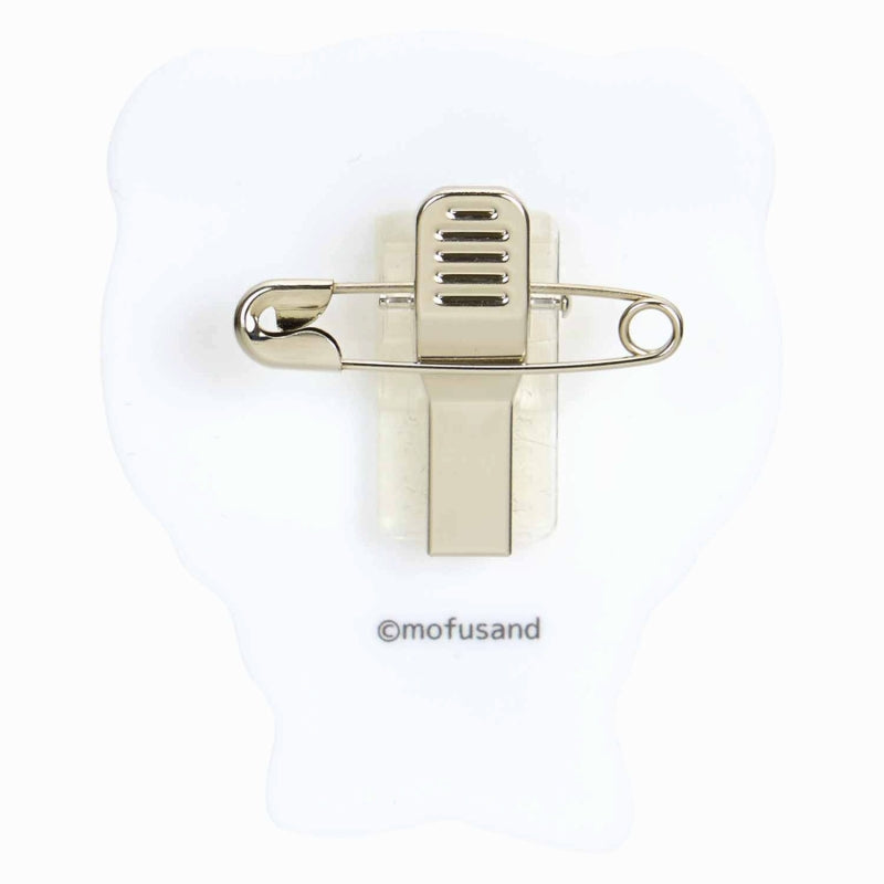 mofusandExhibition Daikat Acrylic Badge (Okao Teddy Bear Nyan)