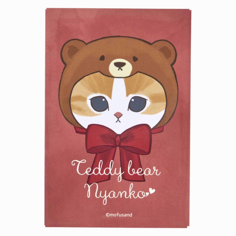mofusandExhibition Square magnet (Okao Teddy Bear Nyan)