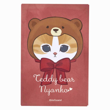 mofusandExhibition Square magnet (Okao Teddy Bear Nyan)