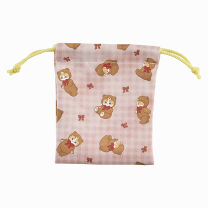 mofusandExhibition dirt can also be used as a microfiber of 2 pieces mini drawstring (chirashi pattern)