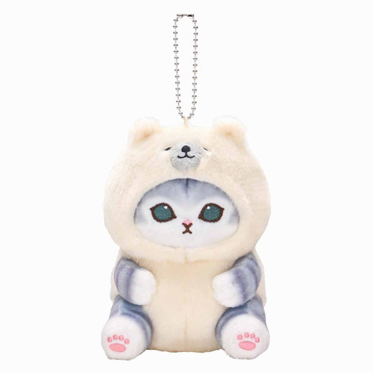 mofusand Sea Creature Meow Mascot Keychain (Polar Bear Meow)