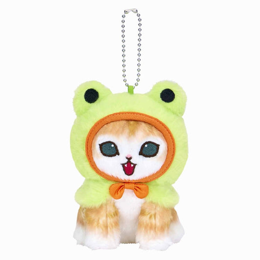 mofusand Fluffy Longhair Mascot Keychain (Frog Meow)