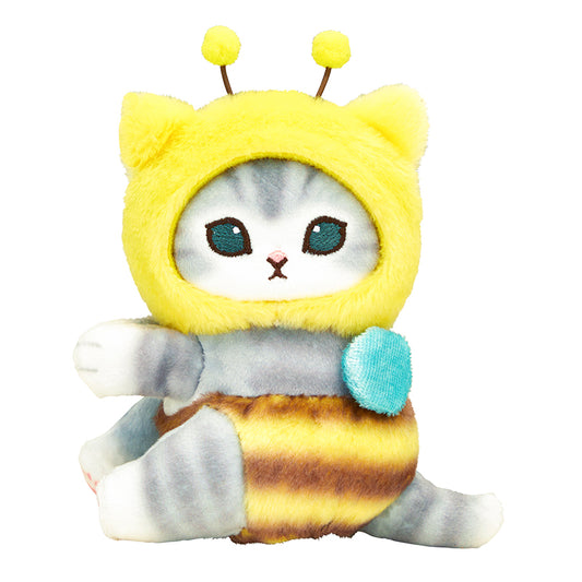 mofusand Grabby Meow Clip Plush (Bee Meow)