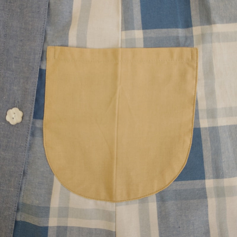 mofusand Apron (Egg Toast Nyanko Navy)