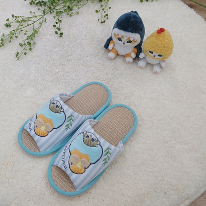 mofusand Jute slippers (parakeet and cat)