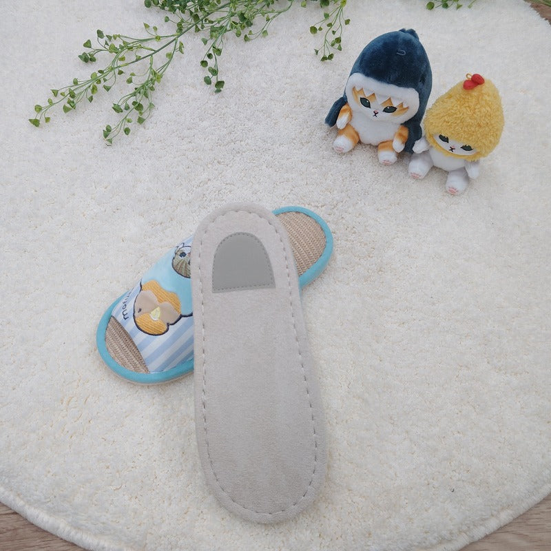 mofusand Jute slippers (parakeet and cat)