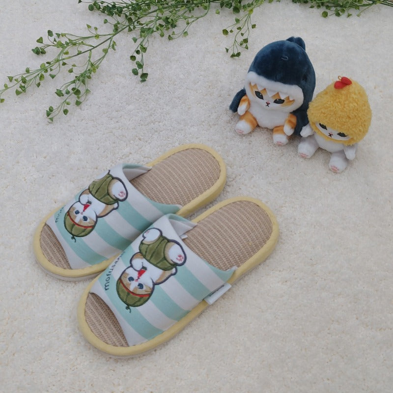 mofusand 황마 슬리퍼 (수박 고양이)