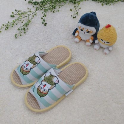 mofusand 황마 슬리퍼 (수박 고양이)