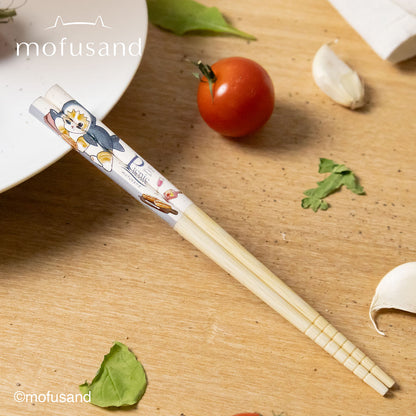 mofusand Slow and Smile Picnic Non-Dishwasher-Safe Chopsticks 16.5cm