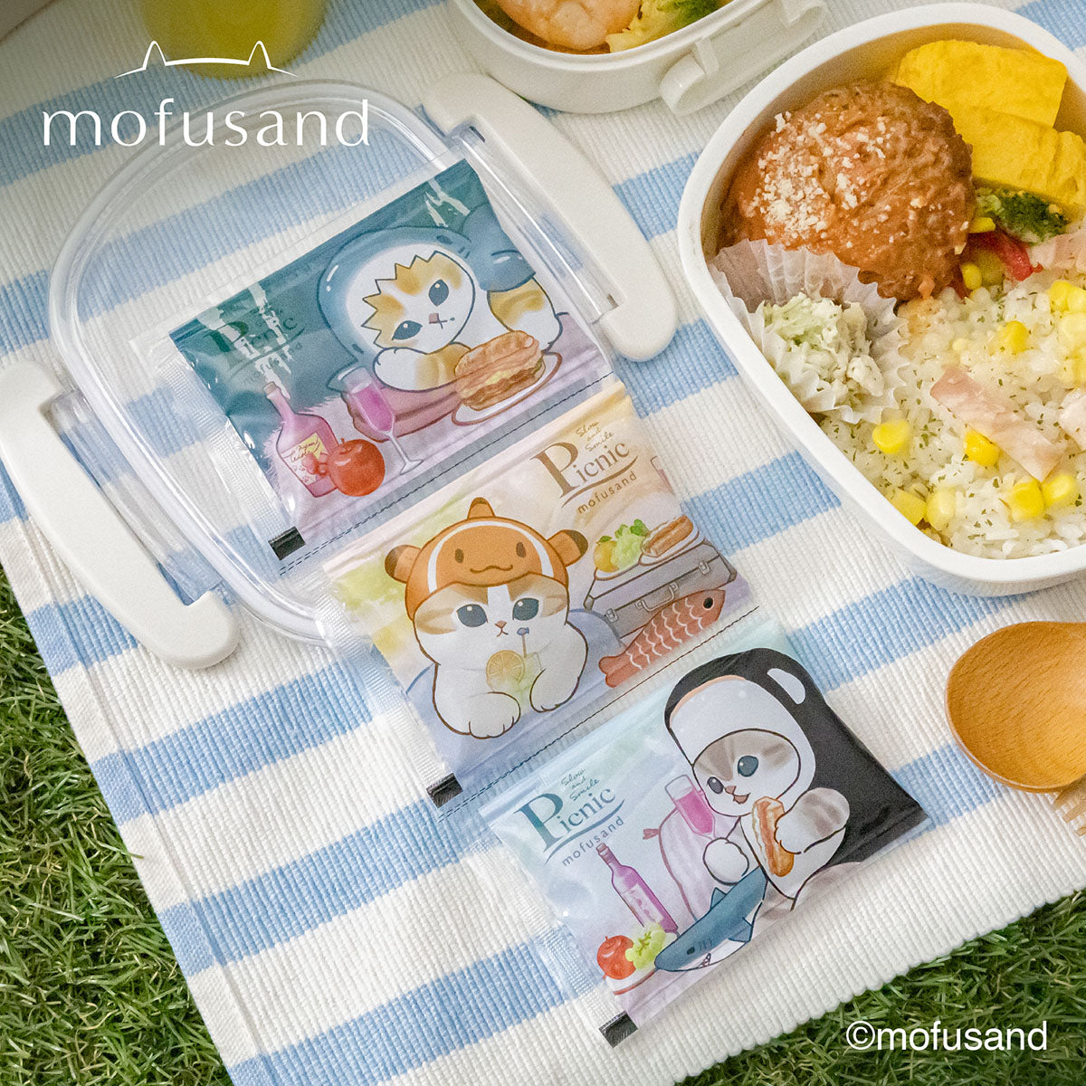 mofusand Slow and Smile Picnic 보냉제 3연팩