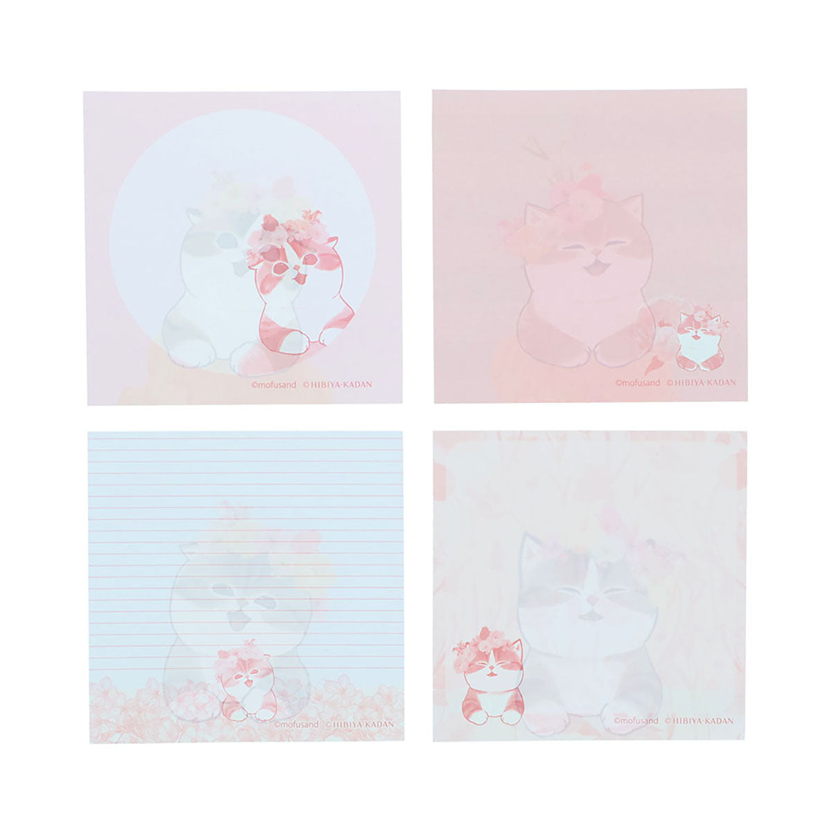 mofusand×日比谷花壇 窓あきスクエアメモ(Bloom) | mofusandもふもふ