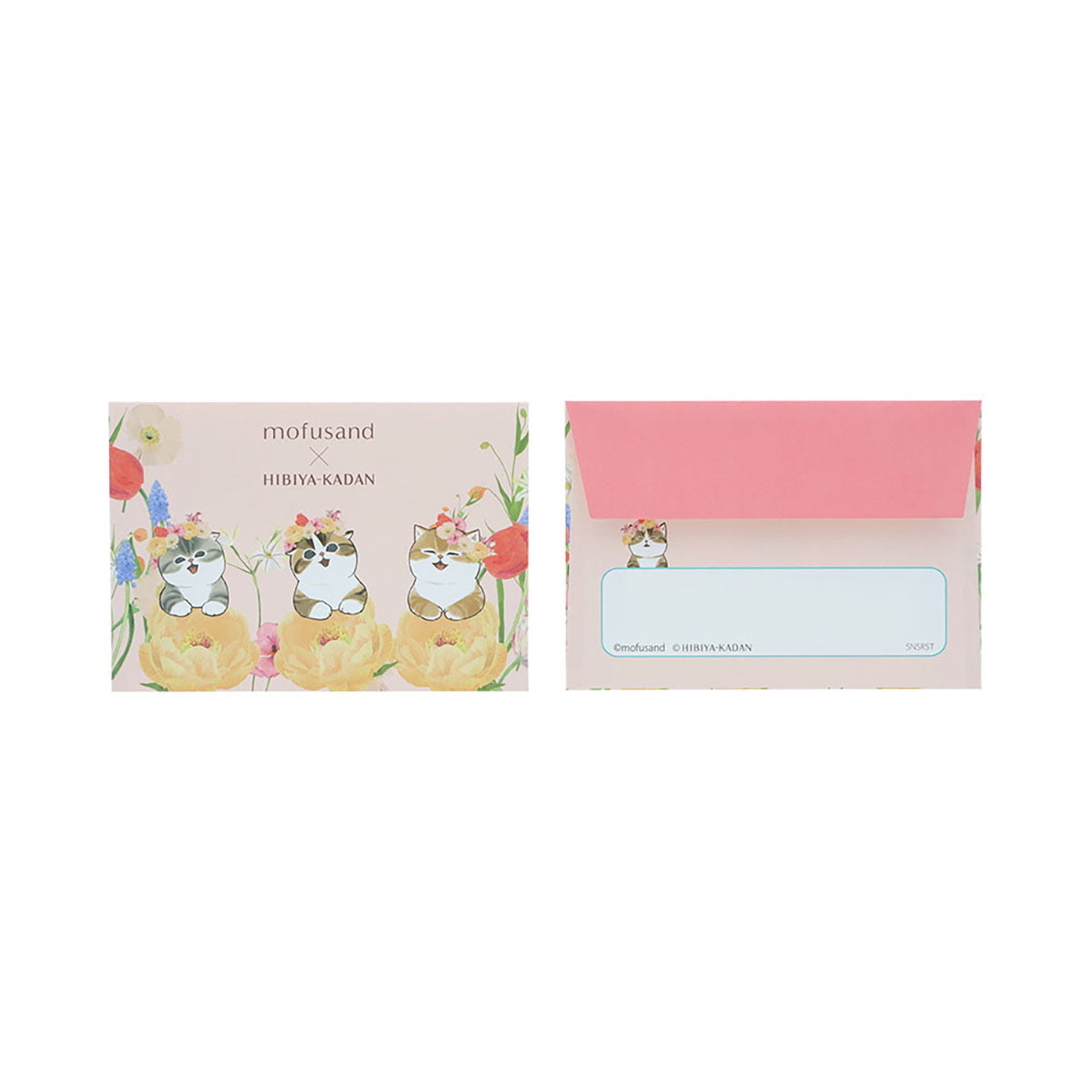 mofusand×日比谷花壇 香り付きミニレターセット(Bloom) | mofusand