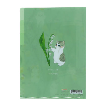 mofusand×日比谷花店 A5透明文件夹3P（铃兰）