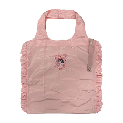 mofusand × HIBIYA-KADAN Frilly Eco Bag (Pink)