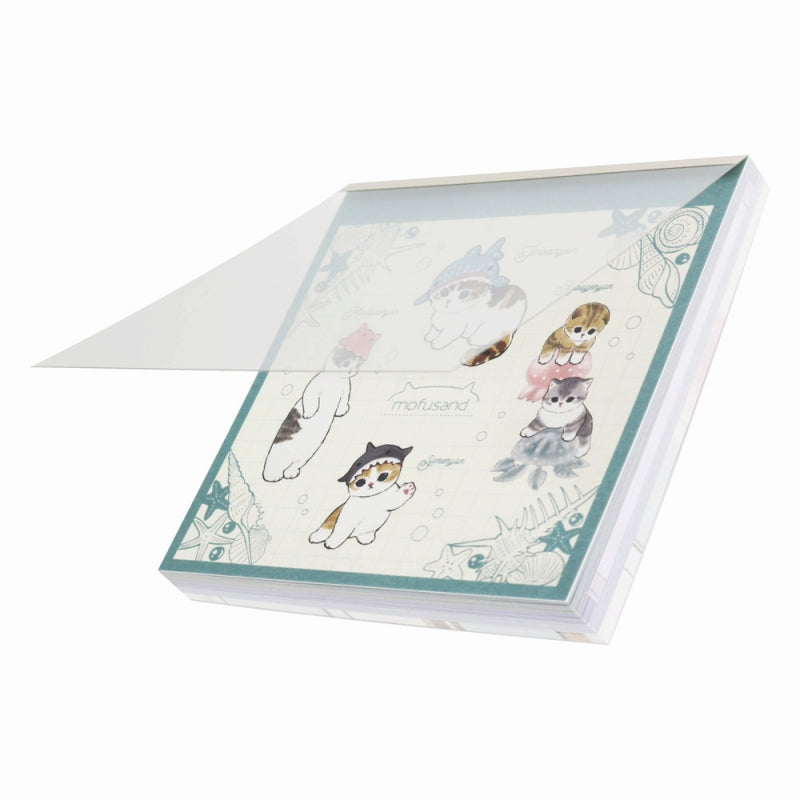 mofusand 사각형 메모 (바다 생물 Nyan)