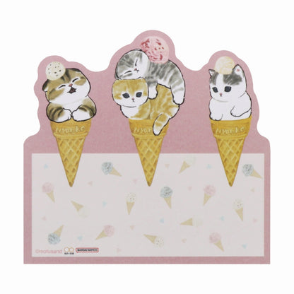 mofusand ダイカットカード付レターセット(アイスにゃん)