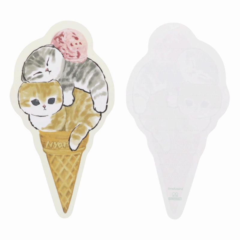 mofusand Daikut mini letter set (ice cream)