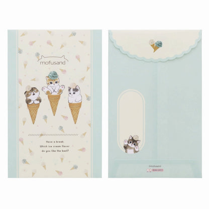 mofusand Daikut mini letter set (ice cream)