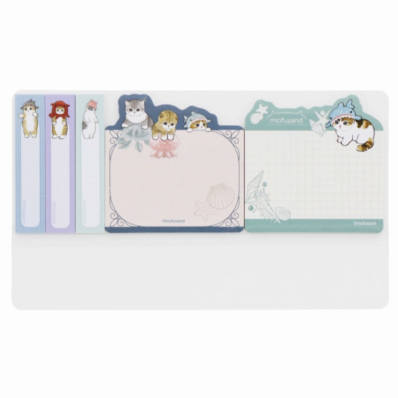 mofusand Die -cut sticky note slim (sea creature Nyan)