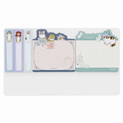 mofusand Die -cut sticky note slim (sea creature Nyan)