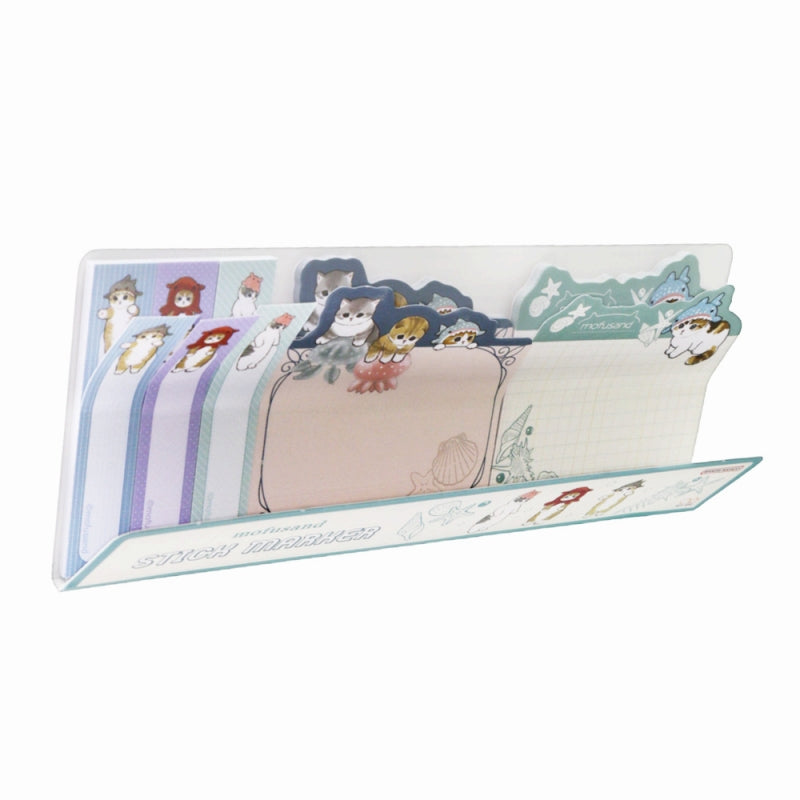 mofusand Die -cut sticky note slim (sea creature Nyan)