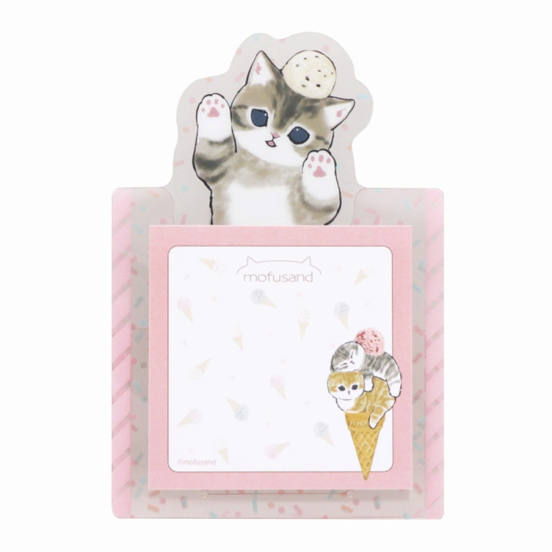 mofusand Die -cut stand sticky note (ice cream)