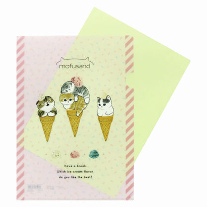 mofusand Clear File A4 (Ice Nyan)