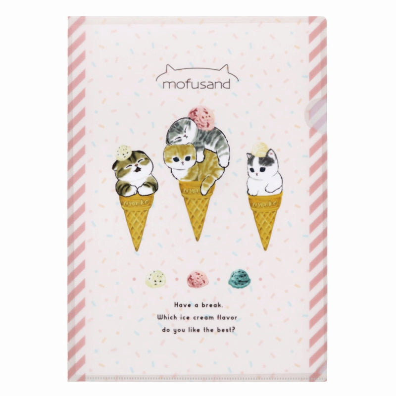 mofusand Clear File A4 (Ice Nyan)