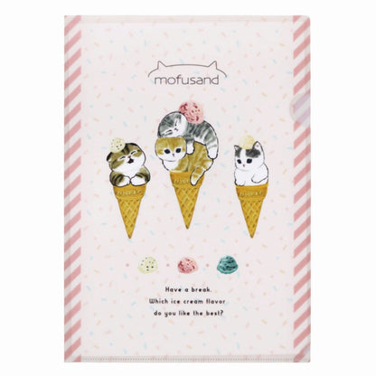 mofusand Clear File A4 (Ice Nyan)