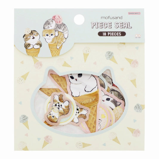 mofusand Peace sticker (ice cream)