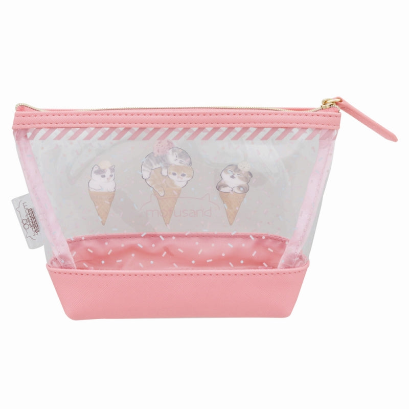 mofusand クリアポーチ舟形(アイスにゃん)