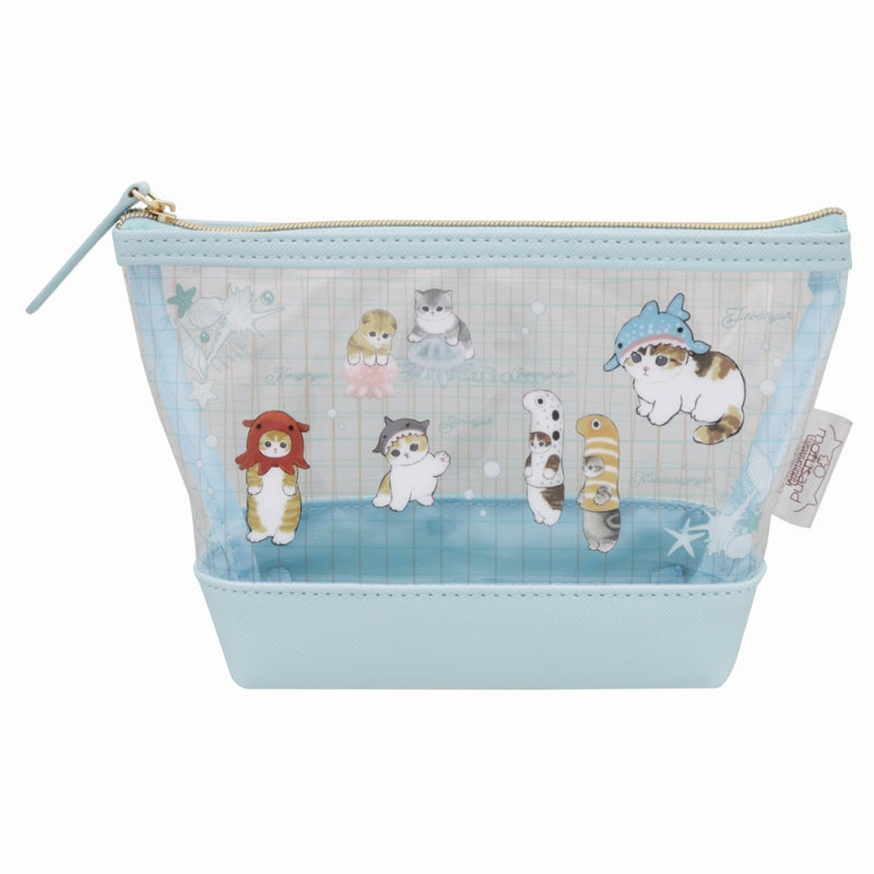 mofusand クリアポーチ舟形(海の生き物にゃん)