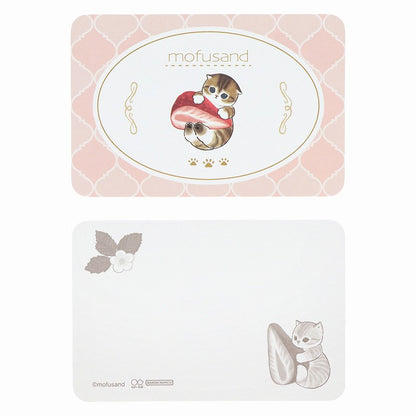 mofusand 미니 편지 세트 (딸기 차)