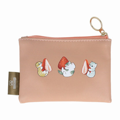 mofusand 미니 파우치 (딸기 차)