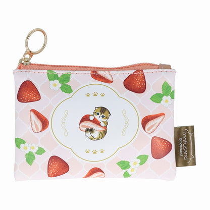 mofusand 미니 파우치 (딸기 차)