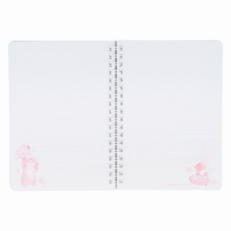 mofusand× Sanrio Characters W Ring Notebook B6 (stuffed animal)