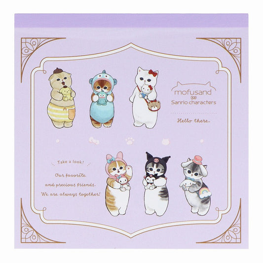 mofusand× Sanrio Characters Square Memo (Plush toy)