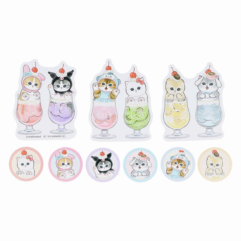 mofusand× Sanrio Characters Peace Seal (Soda)