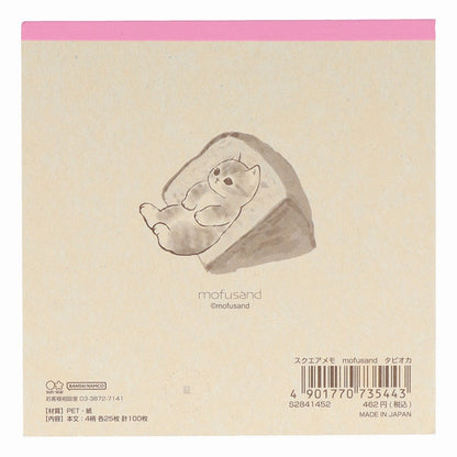 mofusand 사각형 메모 (타피오카)