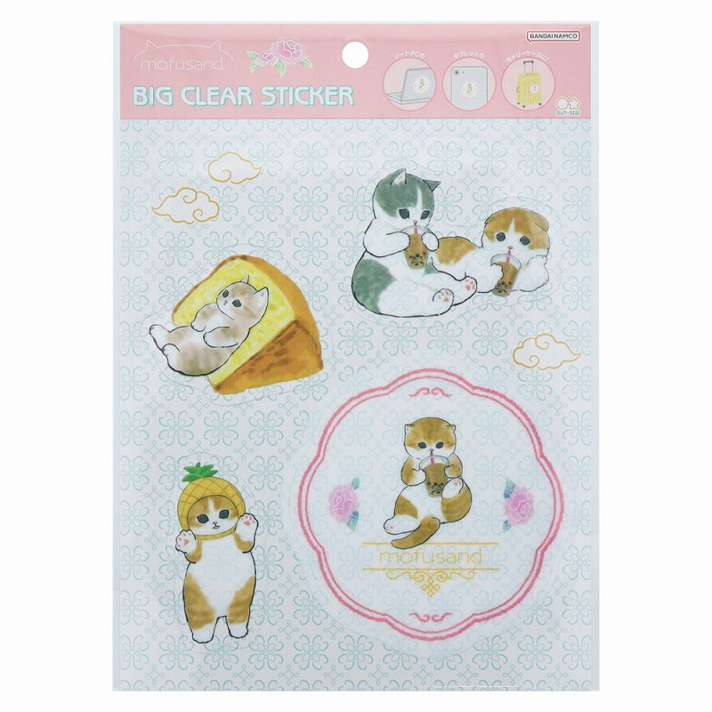 mofusand 큰 명확한 스티커 (Tapioca)