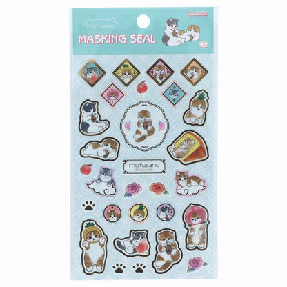 mofusand 마스킹 씰 (파란색)