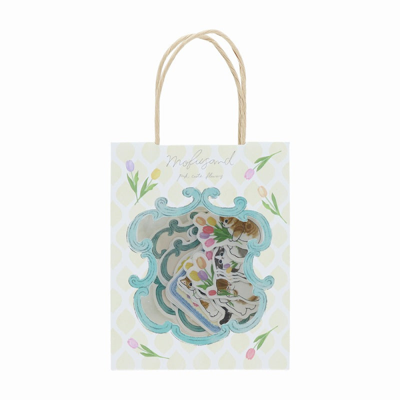 mofusand Paper bag with sticker a