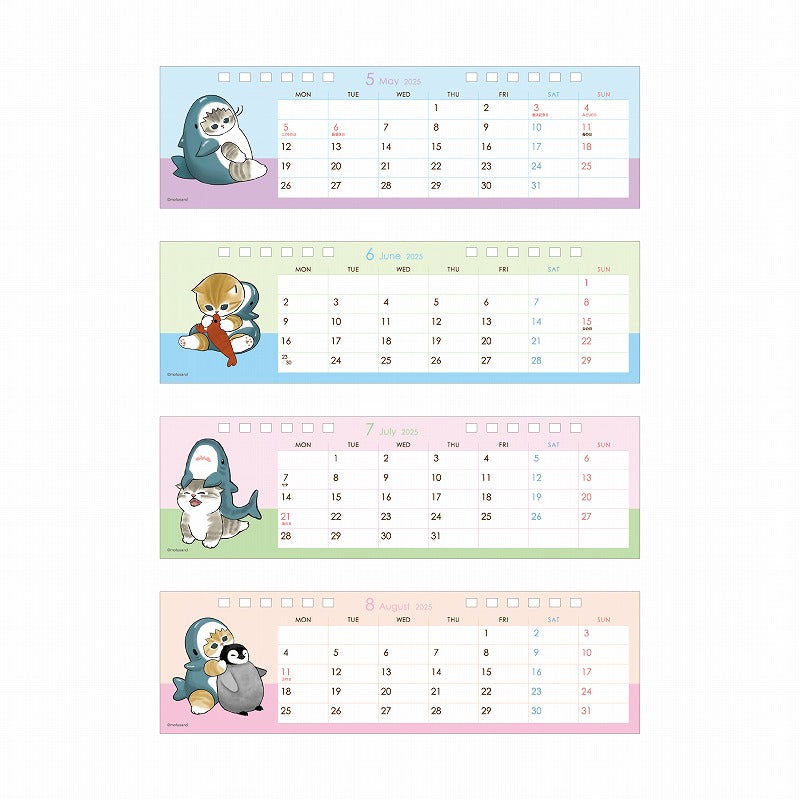 mofusand Desk Calender Slim 2025