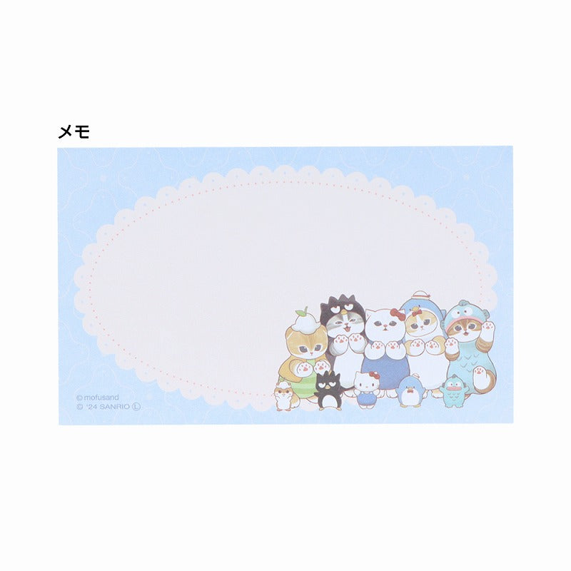 mofusand× Sanrio Characters can memo (retro frame)