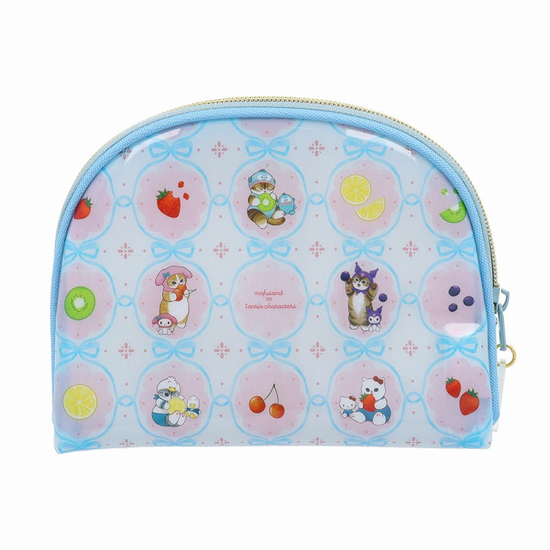 mofusand× Sanrio Characters Clear Pouch (Fruit)