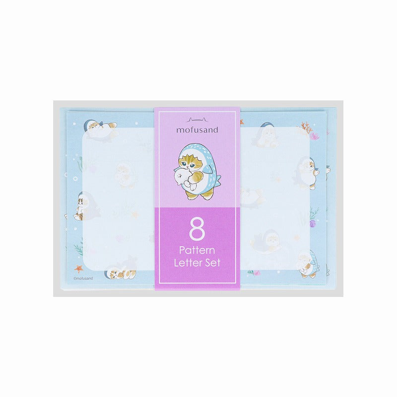 mofusand 8 pattern letter set (Shark Cat)
