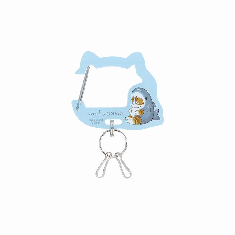 mofusand Acrylic Carabiner Holder (Shark Cat)