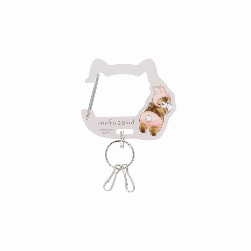 mofusand Acrylic Carabiner Holder (Rabbit Cat)